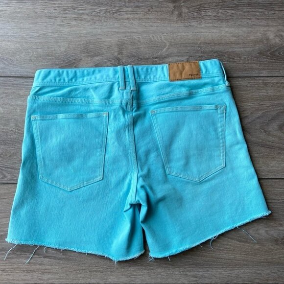 Madewell Raw Hem Denim Blue Shorts - Picture 6 of 16